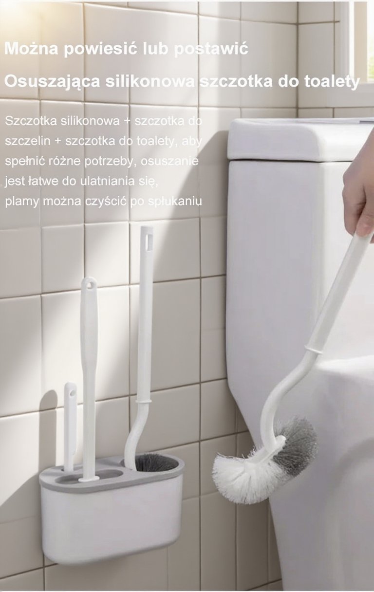 Zestaw szczotek do toalety bez martwego kąta – widok produktu