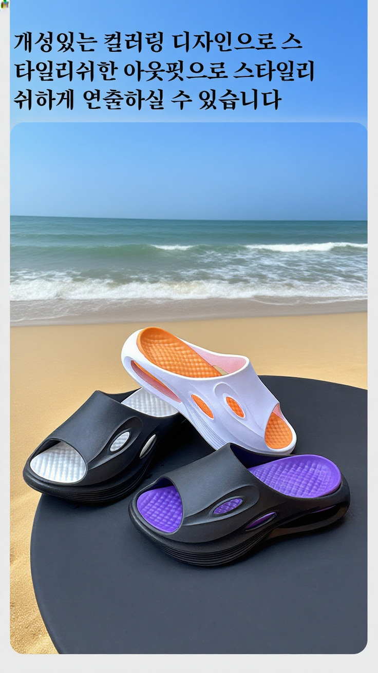 트레킹에 적합한 남성 아웃도어 샌들 디자인