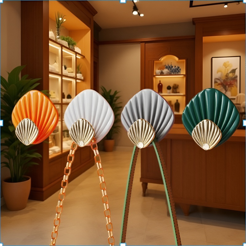 Světle luxusní bezešvý háček ve tvaru skořápky