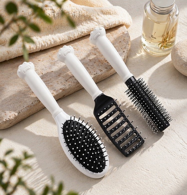 3-piece cute air cushion massage comb, air cushion comb, back comb, long hair comb, curly hair comb,