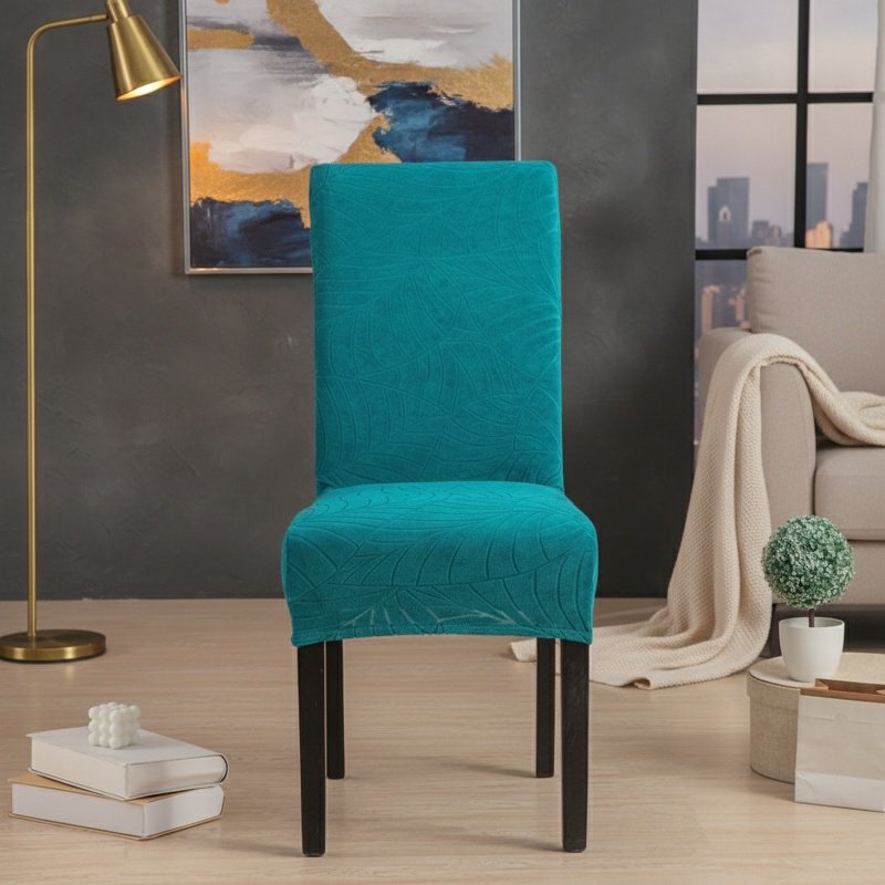 Large leaves Office chair cover Stool Protector Stretch Onepiece Jacquard Waterproof and durable Sof