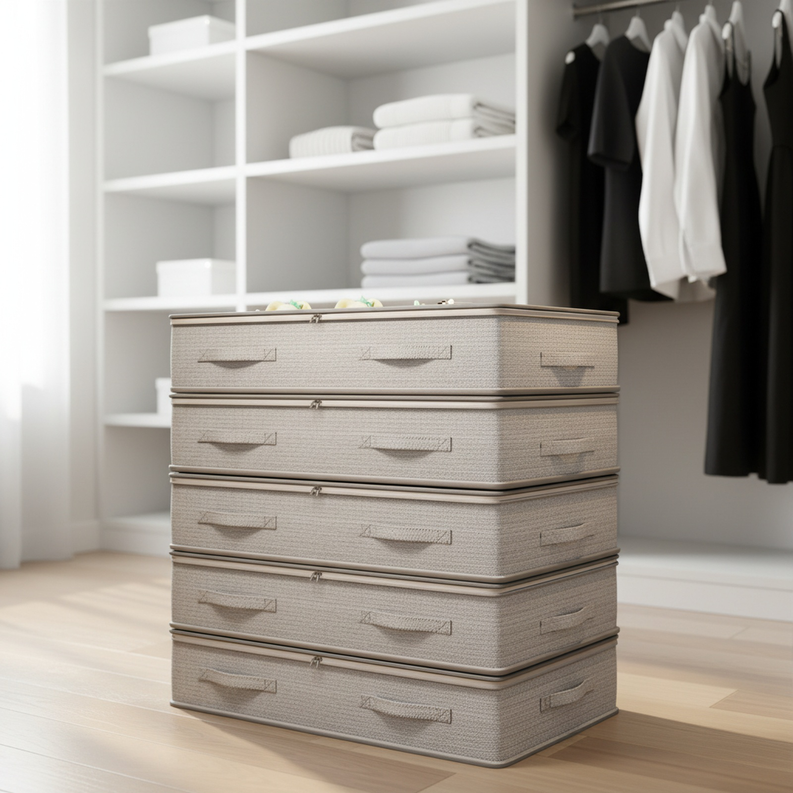 Caja organizadora para debajo de la cama