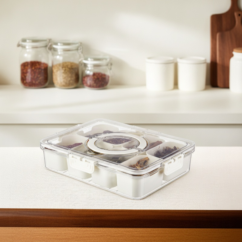 Transparent Freshness Portable Seasoning Box