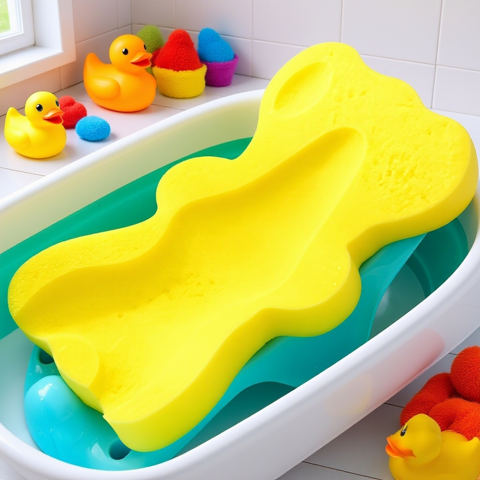 Easy to clean sponge cushion for babies