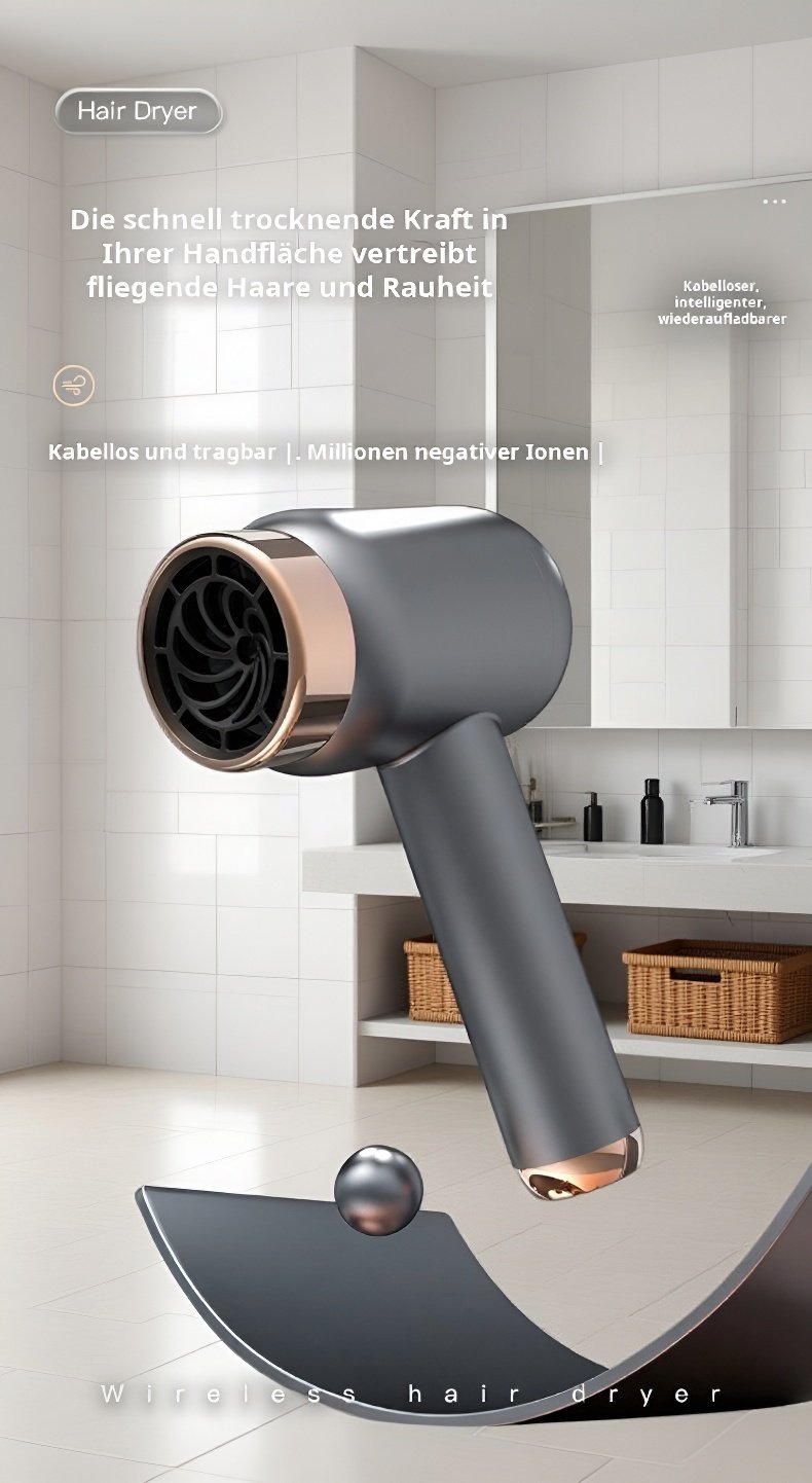 JMY Hochgeschwindigkeits-Negativ-Ionen-Haartrockner Vorderansicht