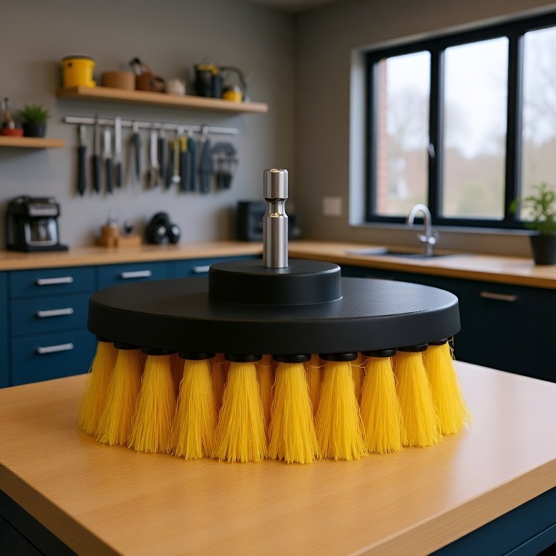 Drill Powered Multi-Function Cleaning Kit for Carpet & Car Detailing