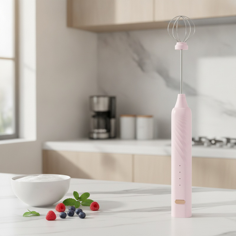 Batidor de leche eléctrico ideal para capuchino y latte