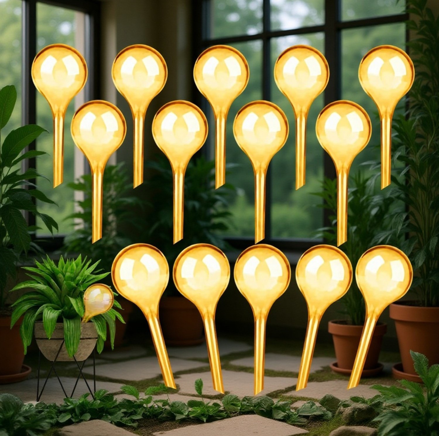 Selbstbewässernder Wasserspender für Blumentöpfe