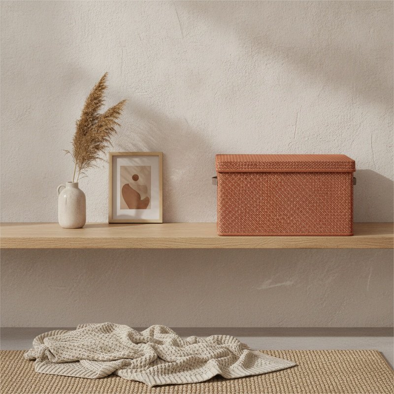 Thickened PP board folding storage box for clothes and quilts with lid for storage of pants and quil