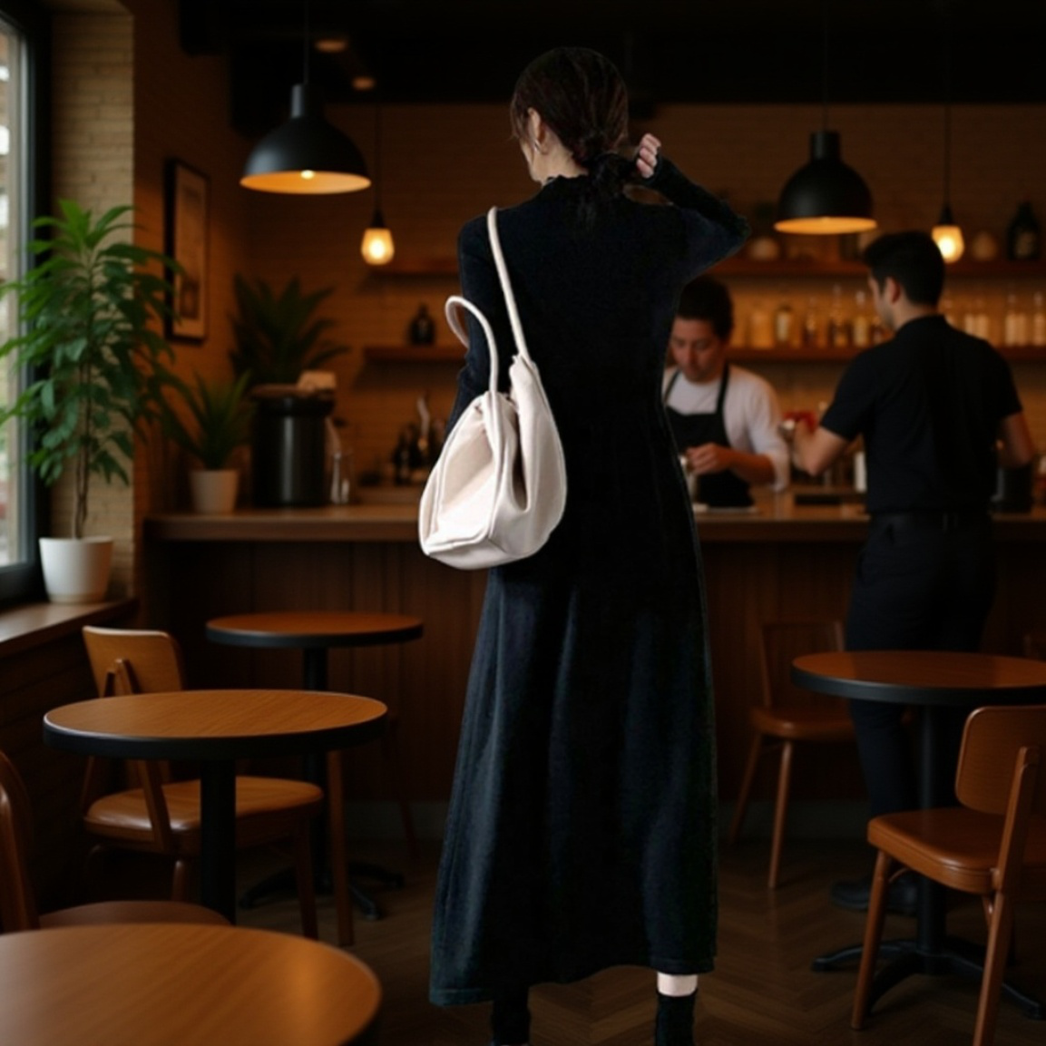 オフィスコーデに使えるロングワンピース