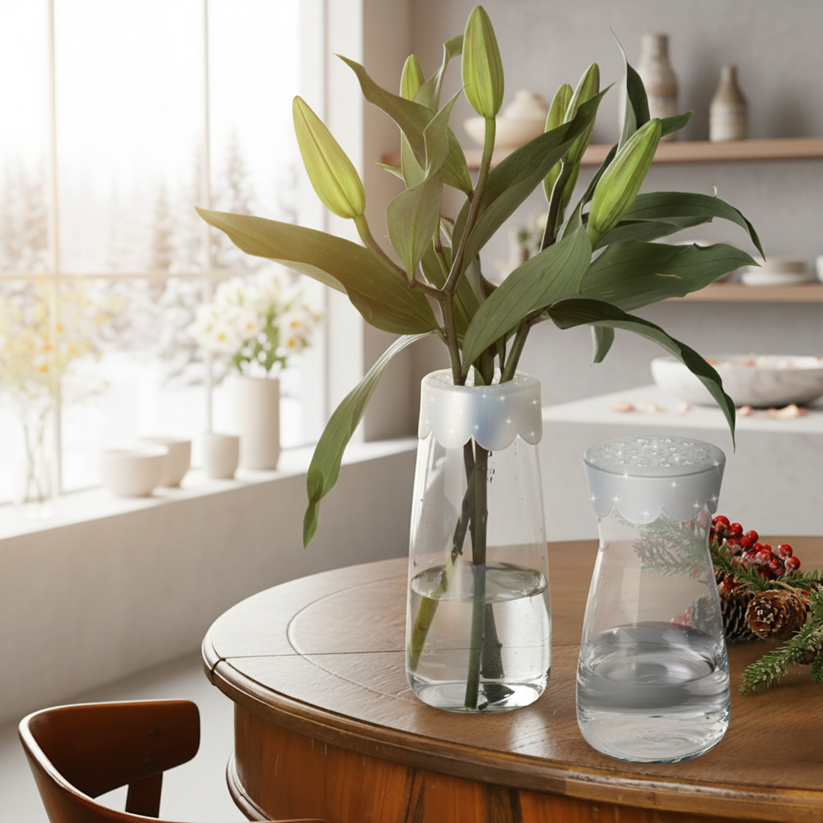 Stabilisateur de fleurs pour arrangements floraux
