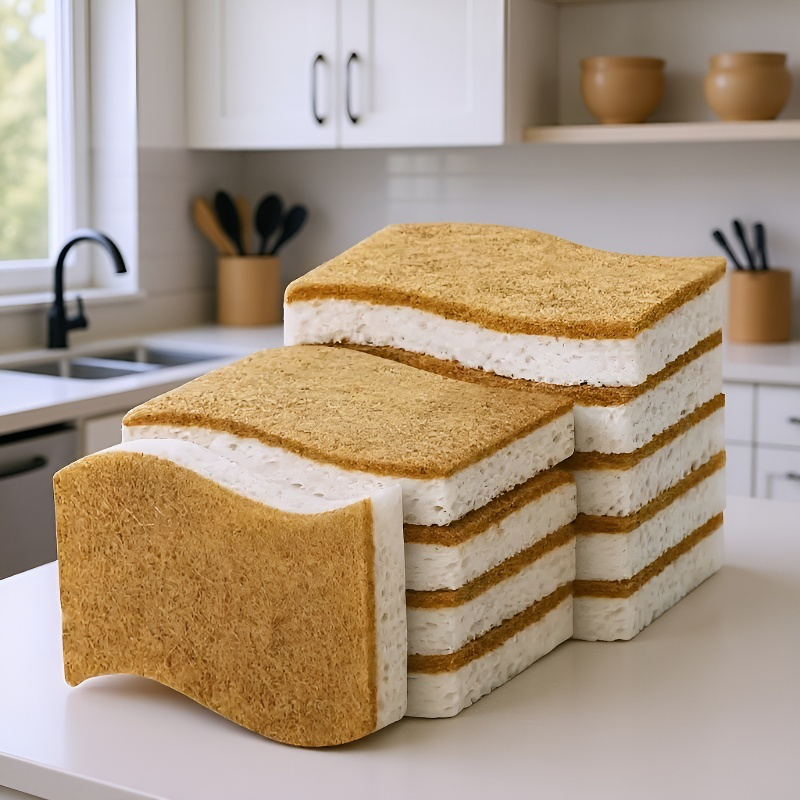 Ergonomic design cleaning brush for household chores