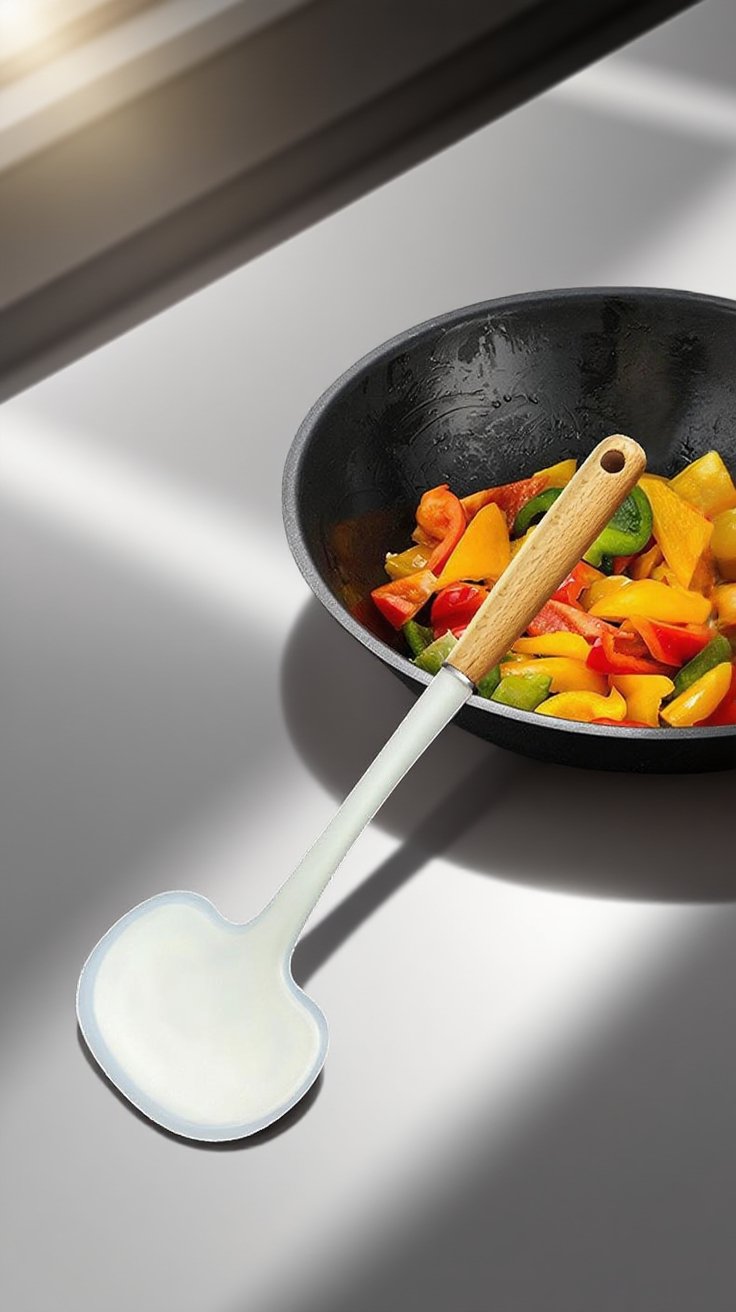 Potravinářská silikonová vařečka tepelně odolná pro vaření