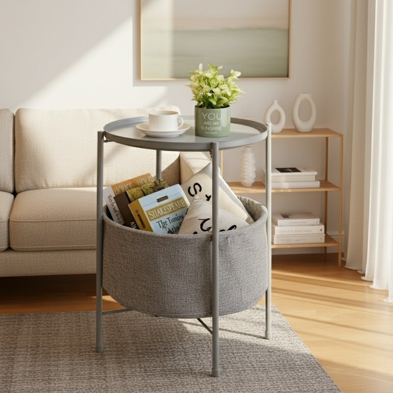 Modern Simple Iron Round Table