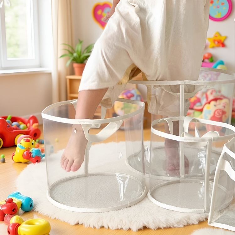 튼튼한 손잡이 수납 바구니