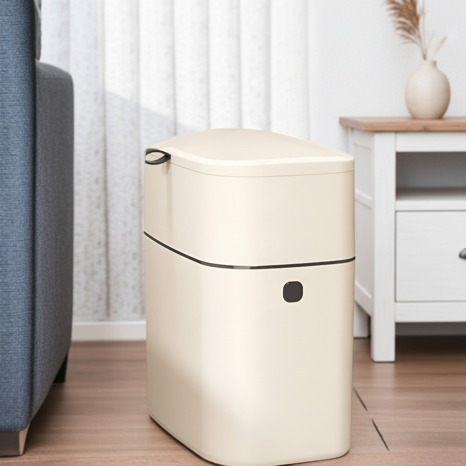 壁掛け式フリップゴミ箱 キッチン・バスルーム用フック式 リビングルーム用ゴミ箱 蓋付き 多目的ゴミ箱 大型四角ゴミ箱