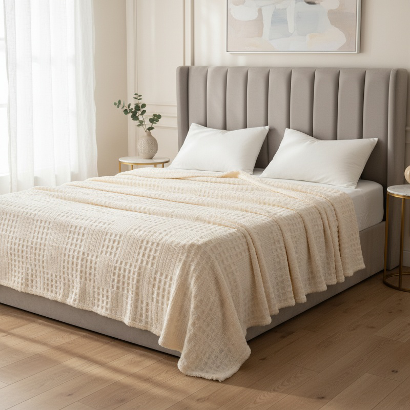 Cozy thick plush bedding for winter comfort