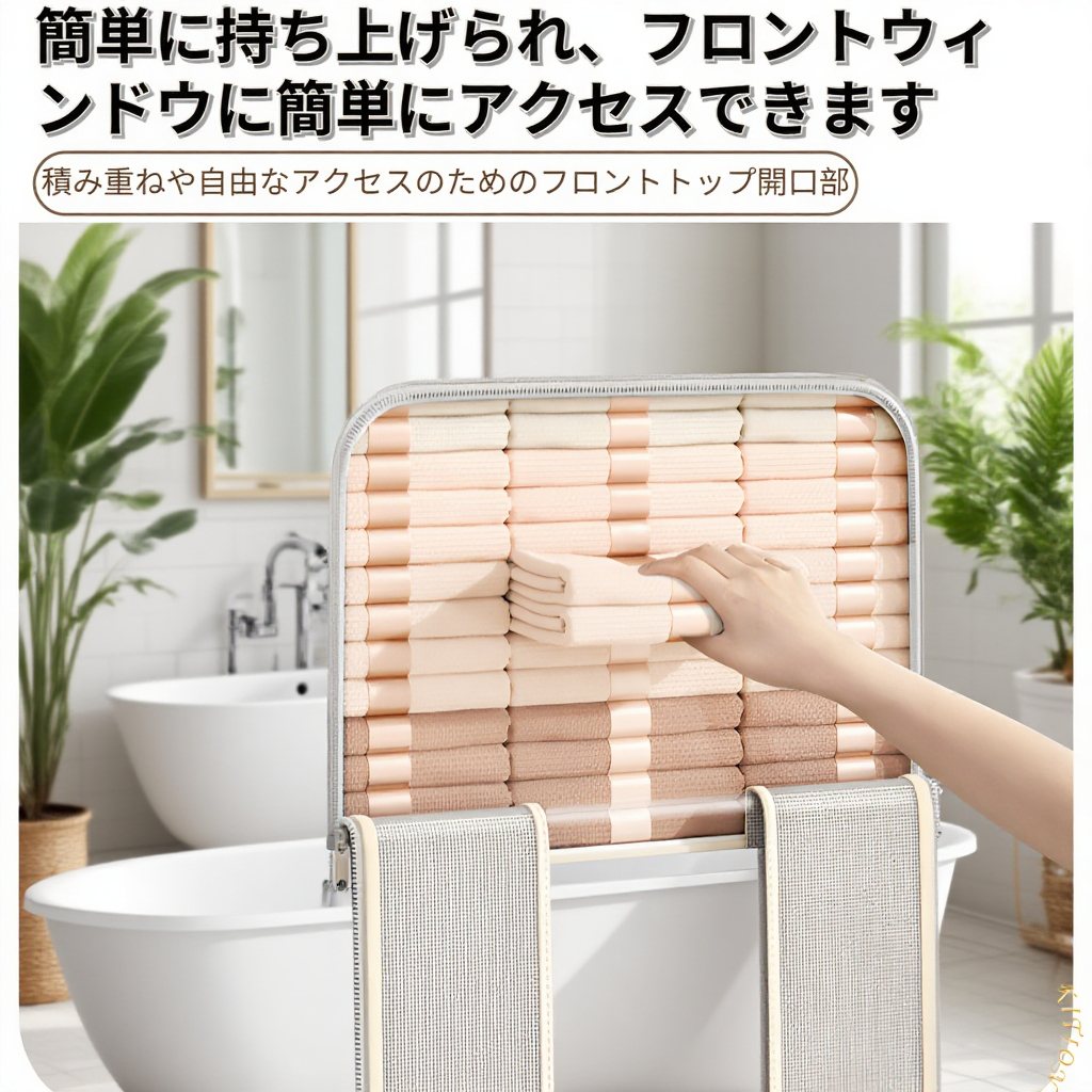 布団や衣類も楽々収納できるキャビネット