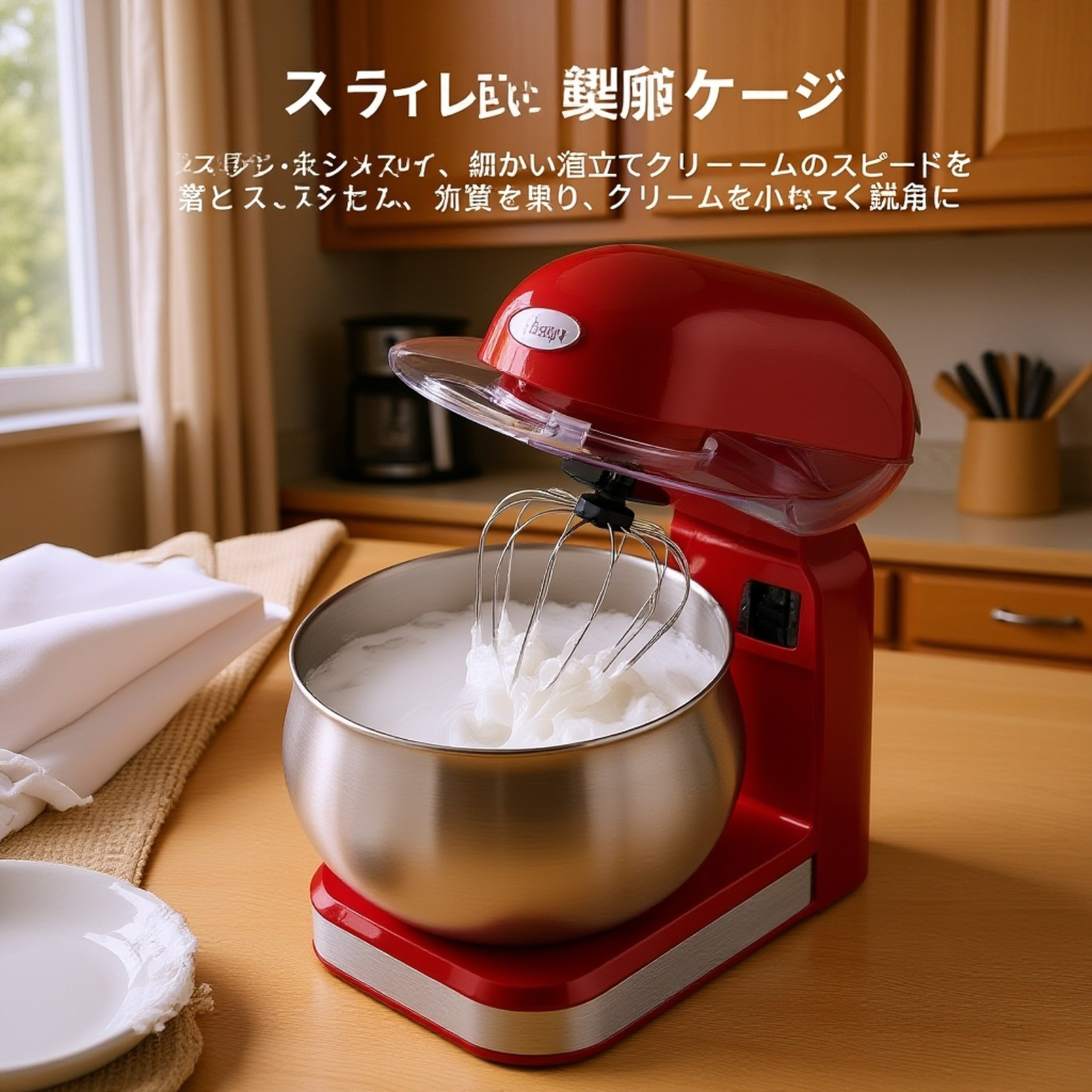 パン生地をこねるミキサー