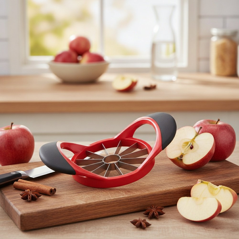 Apfelschneider aus 430 Edelstahl, Obstteiler und Entkerner