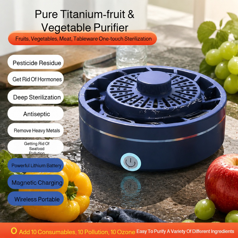 Wireless Ultrasonic Fruit and Vegetable Cleaner for Home Use