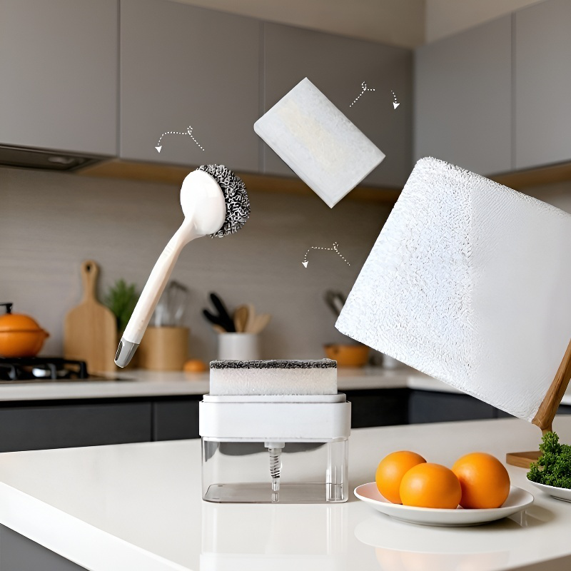 Jabonera con prensa escurridora