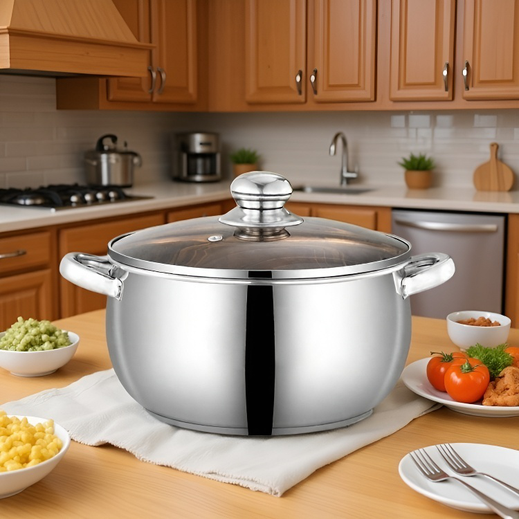 Pot à pommes épaissi en acier inoxydable SL304