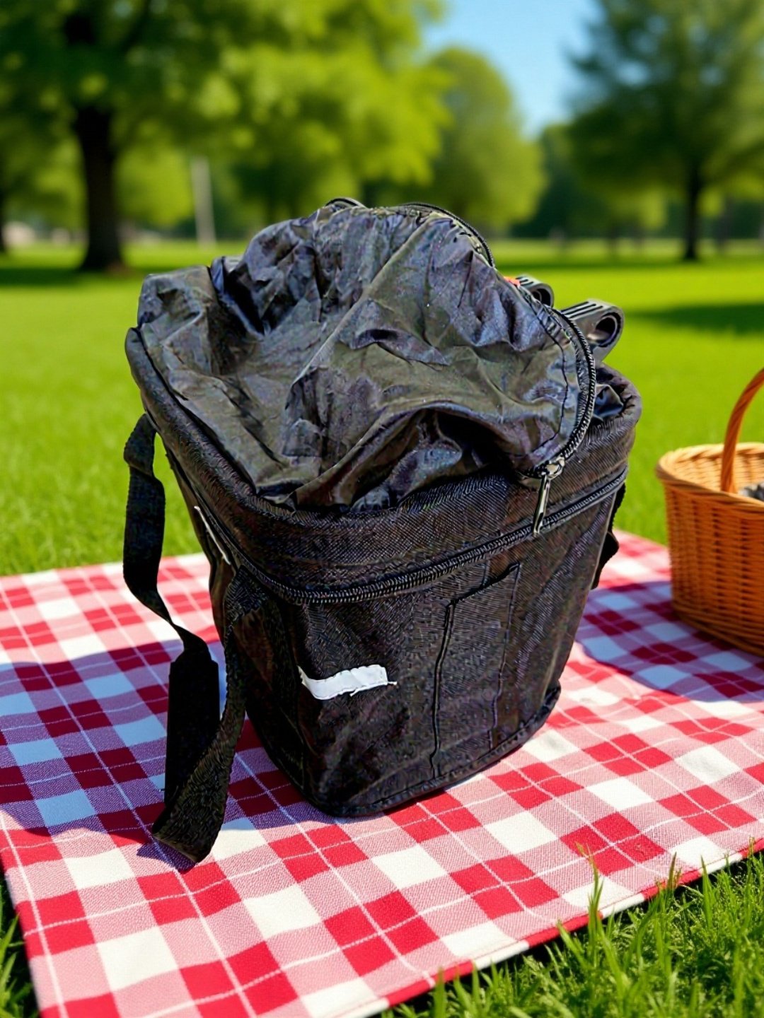 Lightweight folding basket for commuter bikes