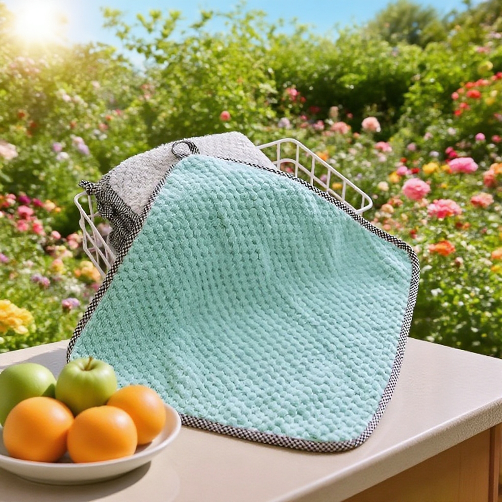 Kuchyňská utěrka z korálového flísu, nelepí na olej