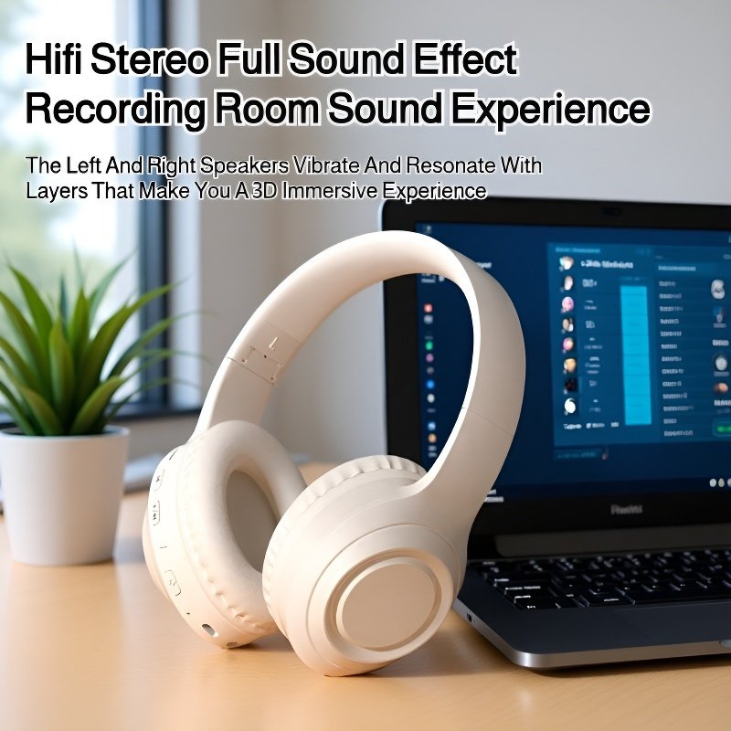 Ergonomic Wireless Bluetooth Gaming Headset with Ultra Clear Calls and Active Noise Cancelling