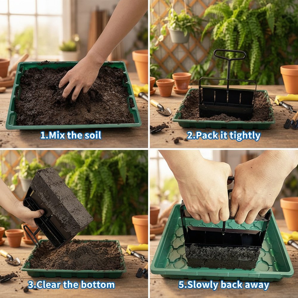 Soil Blocker for garden seedlings
