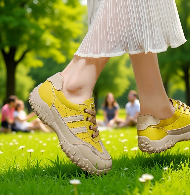 편안한 착화감의 남녀공용 신발 착용샷