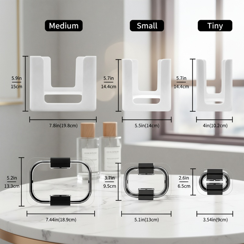 Food Container Lid Organizer Rack on kitchen counter