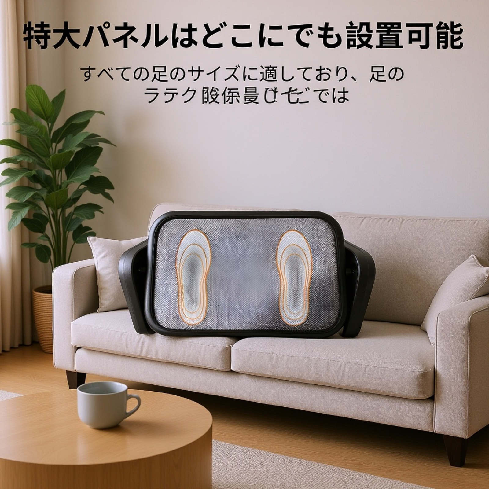 高さ3段階調節可能なフットスツール