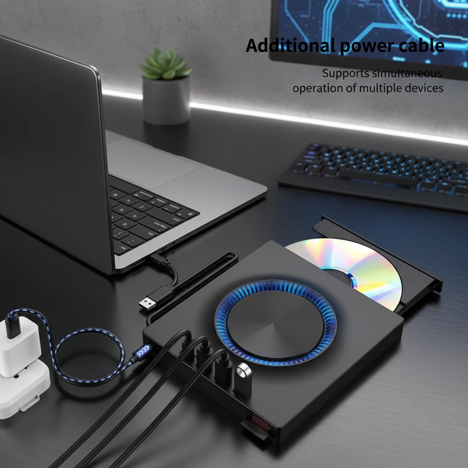 Externer USB DVD-Brenner und Laufwerk