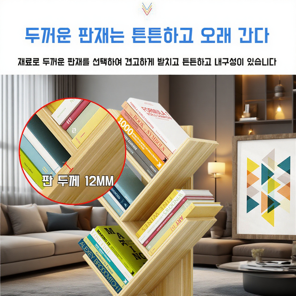 트리 디자인 책장