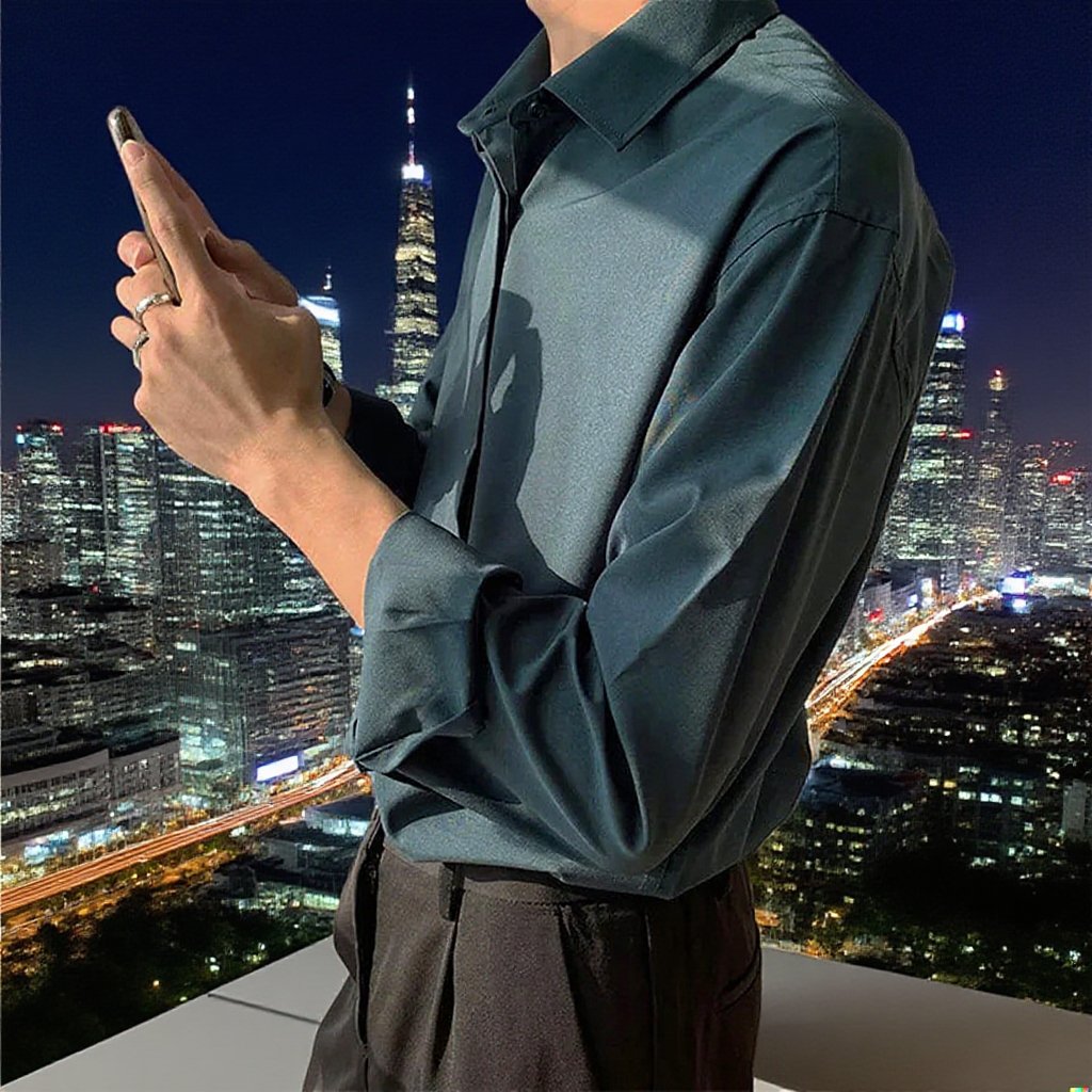 남성 기본 무지 셔츠