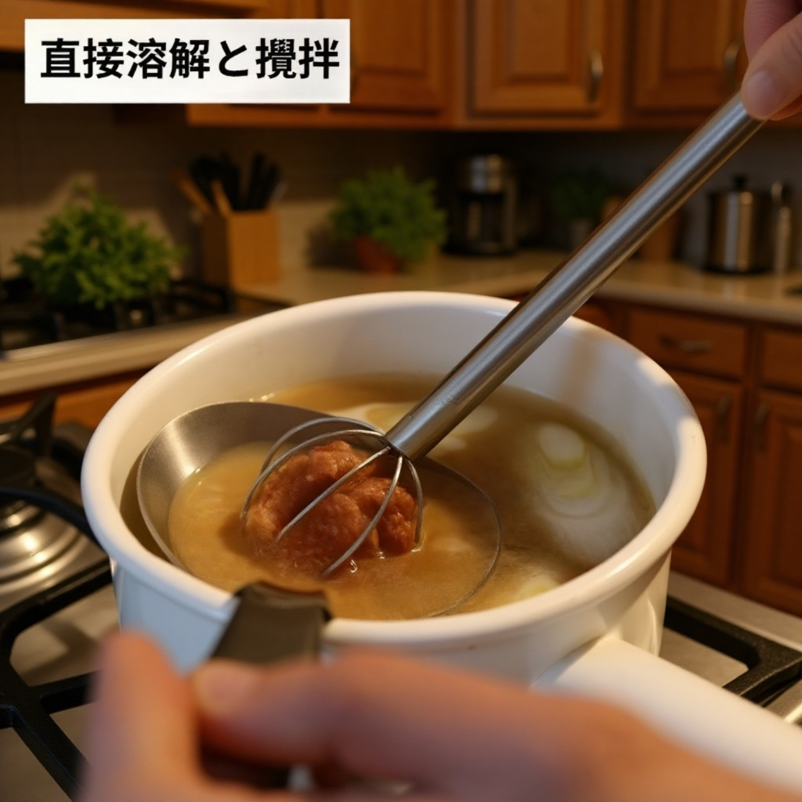 304ステンレス製両頭ミキシングスプーン・泡立て器