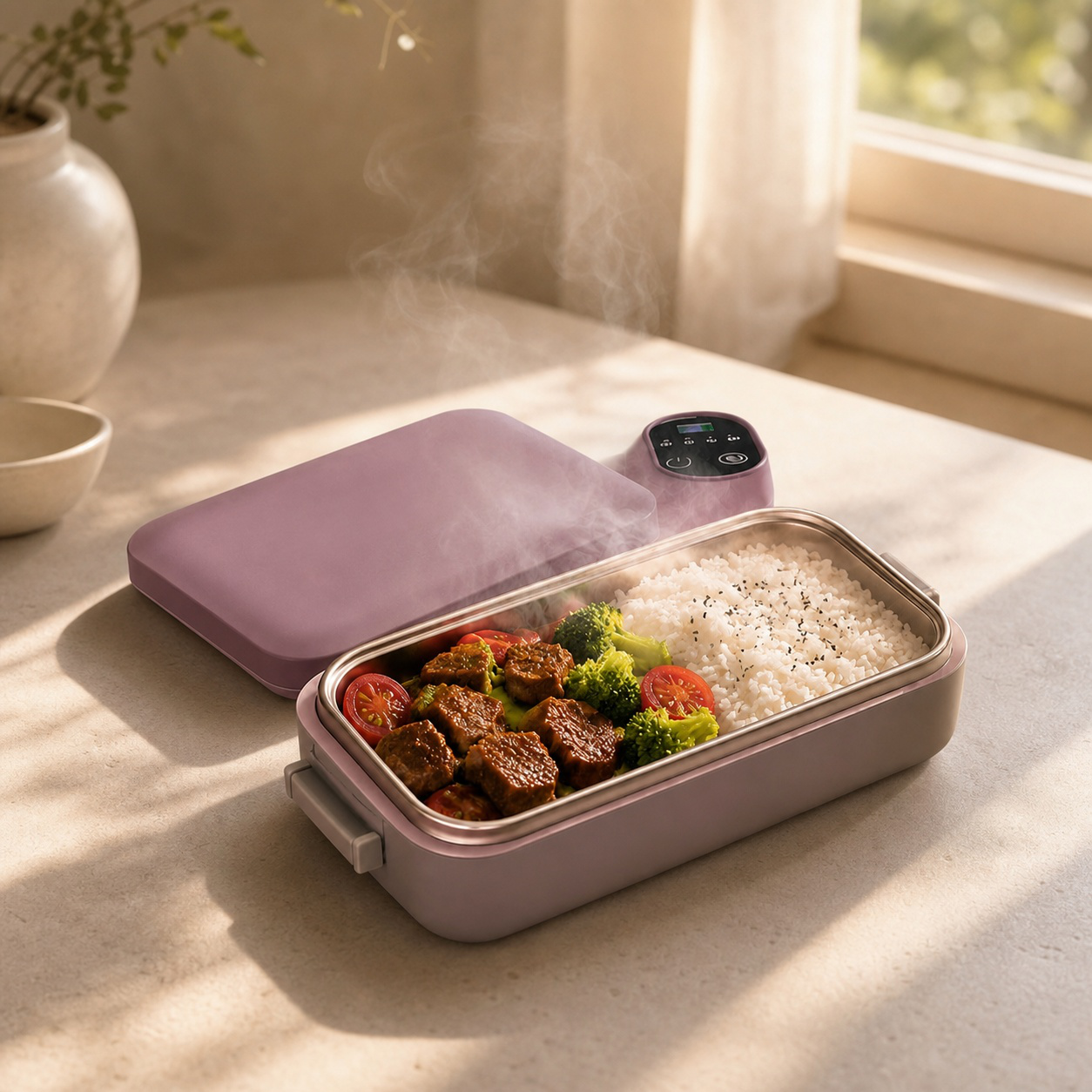 Lonchera eléctrica impermeable de acero inoxidable