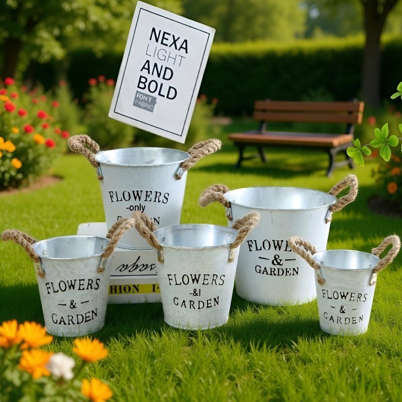 Europejski żelazny pojemnik na kwiaty