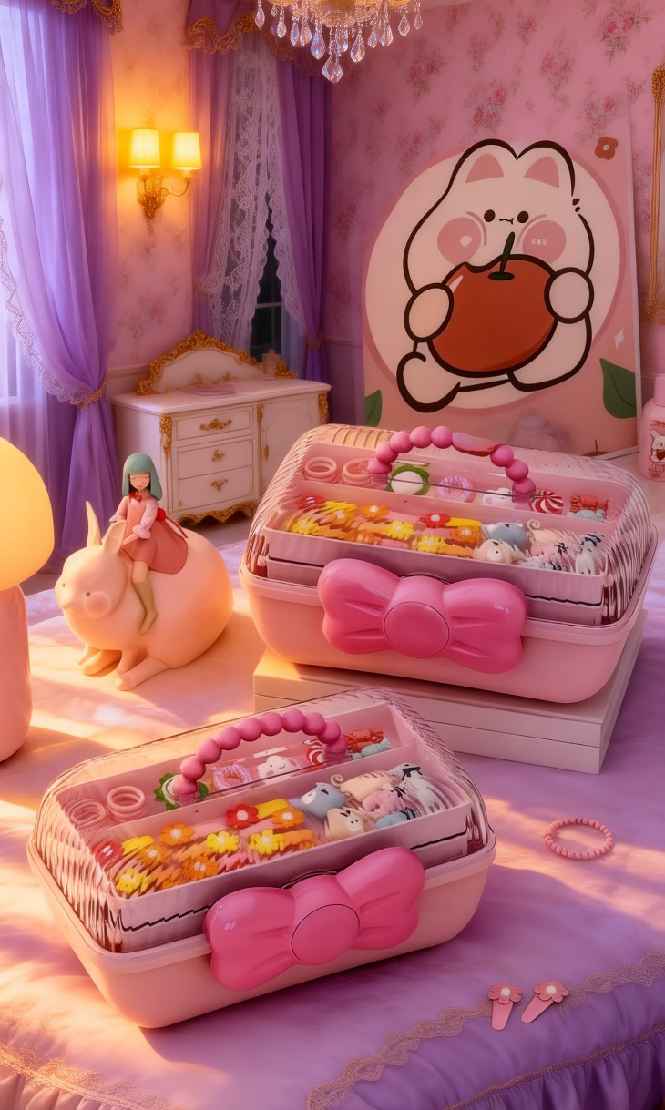 Caja portátil con lazo para almacenamiento de accesorios
