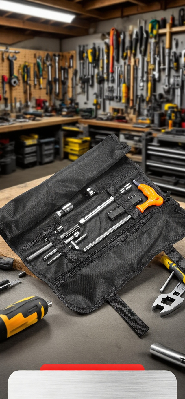 다기능 내구성 강화 전기 수리 공구 가방 전체 모습