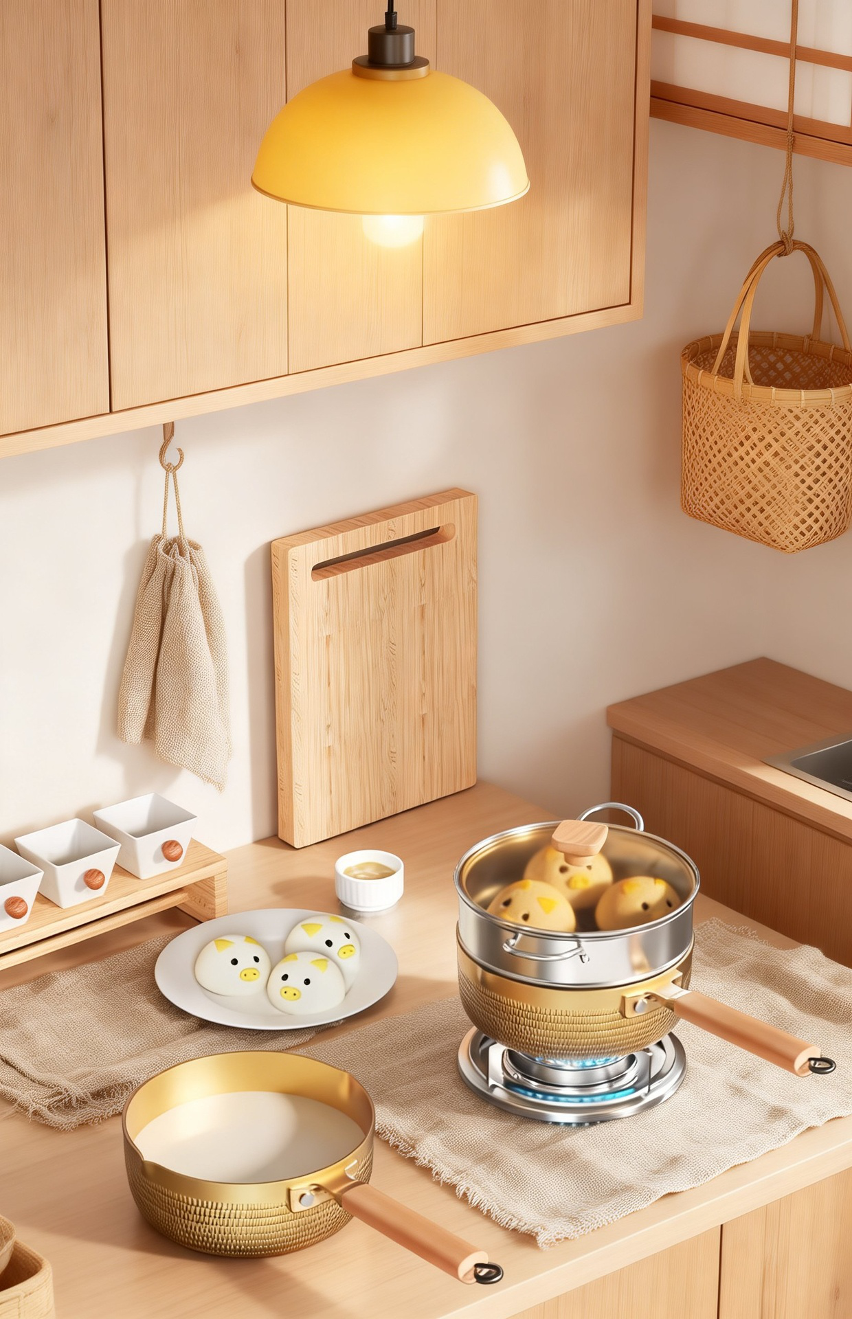 IHとガス火対応の底面デザイン