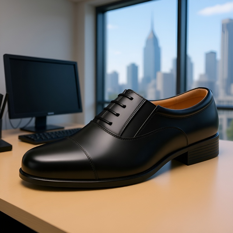ビジネス・メンズ・トリプル・ポインテッド・ワーク・シューズ トリプル・ジョイント・フォーマル・シューズ カジュアルな革靴のつま先