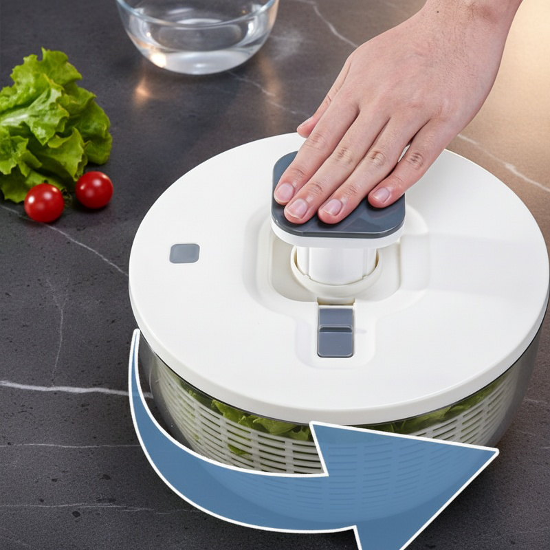 Escurridor de ensaladas y frutas fácil de usar