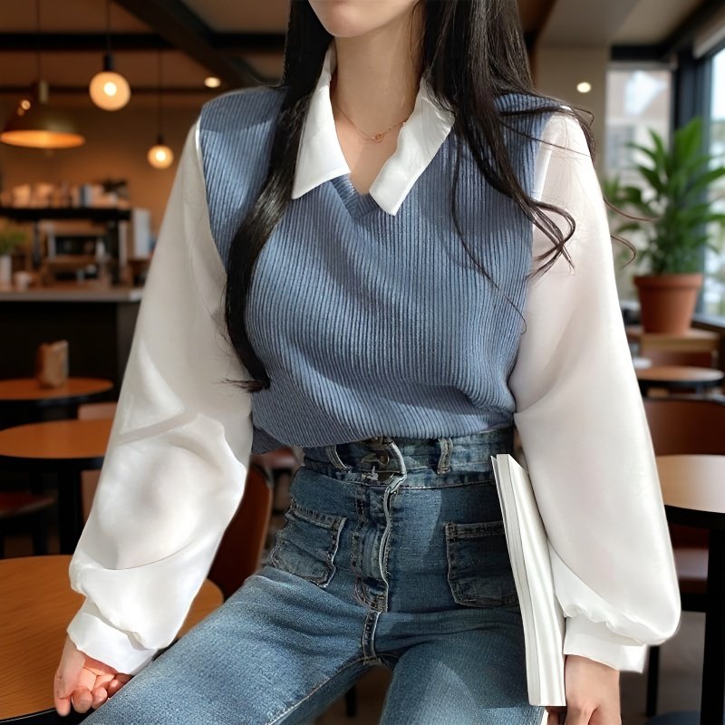 Chemise loose style maison vue de face