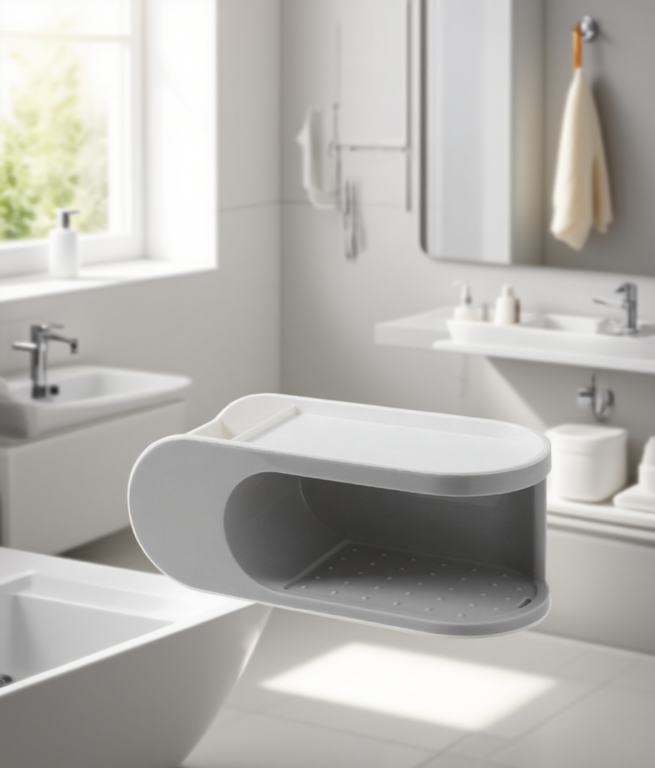 Praktický držák na mýdlo pro moderní koupelnu