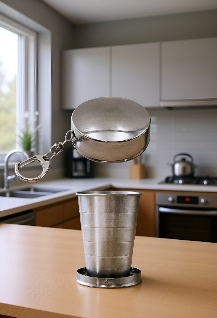 주머니에 쏙 들어가는 휴대용 컵