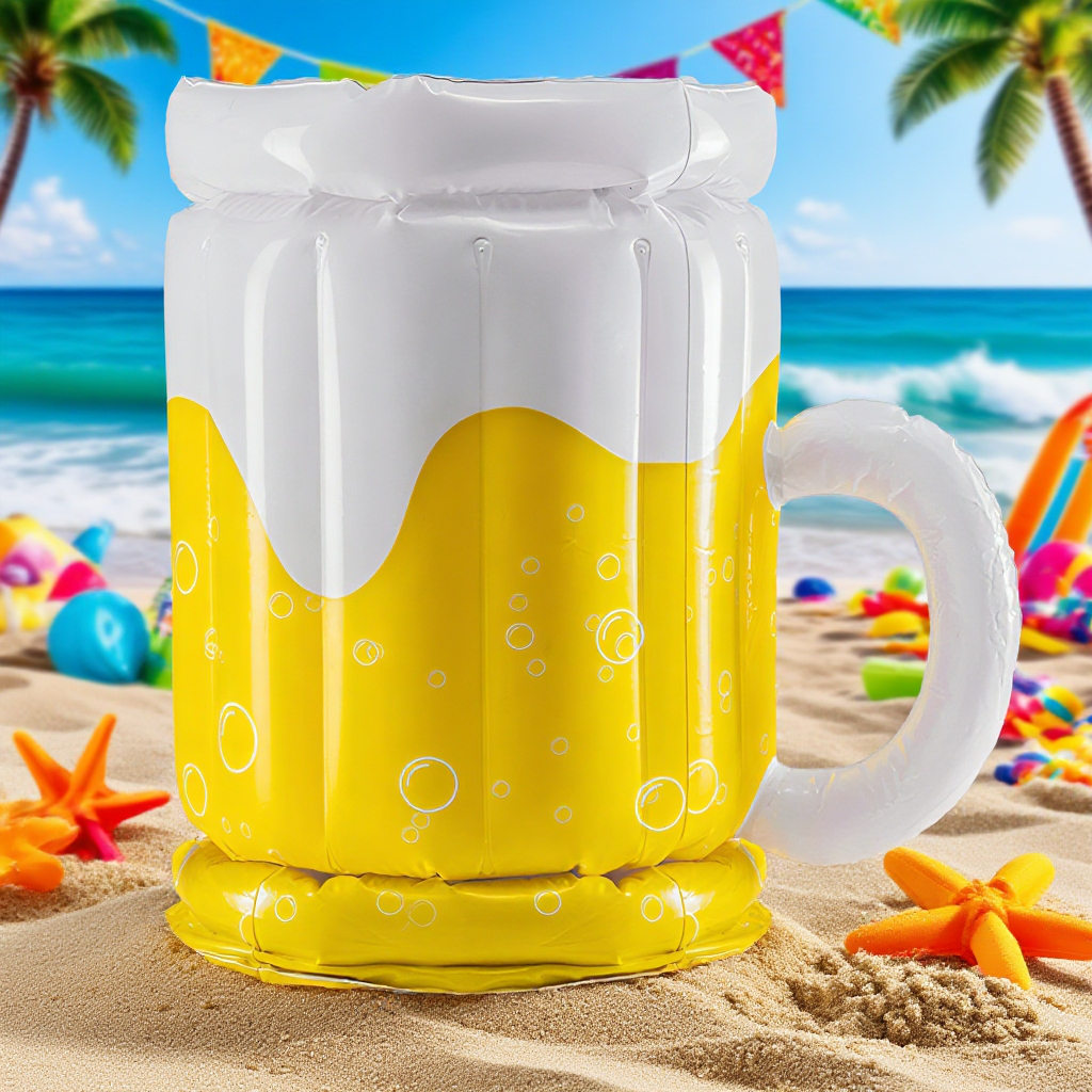 インフレータブルビールカップ、屋外ポータブルアイスバケツ、ビーチプールパーティービールクーラー、氷冷インフレータブル用品