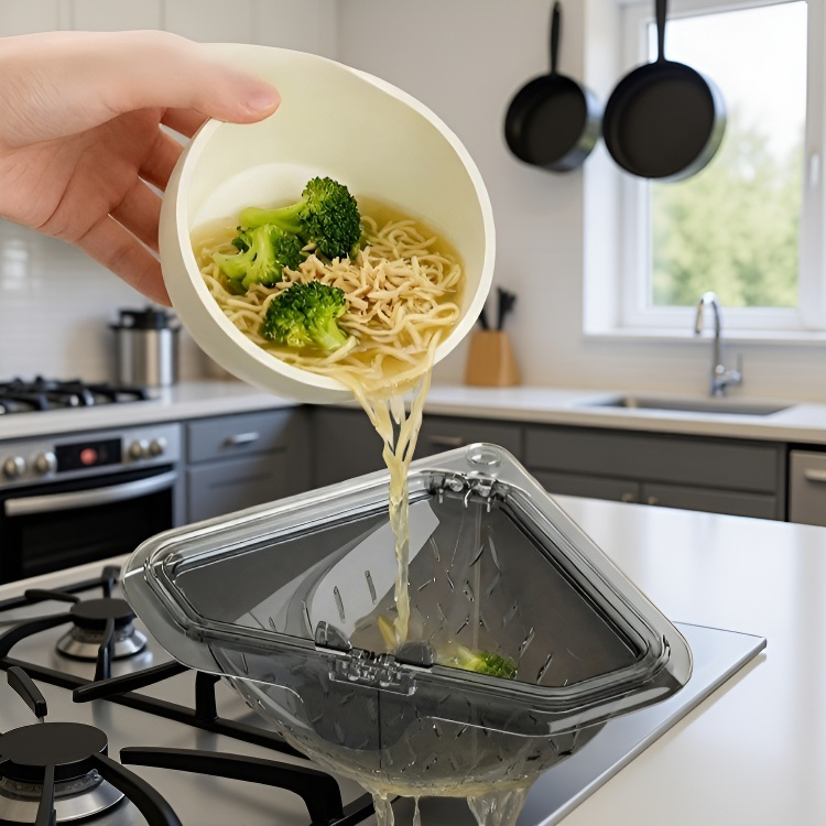 Filtro de cesta de drenaje fijo magnético para fregadero de cocina